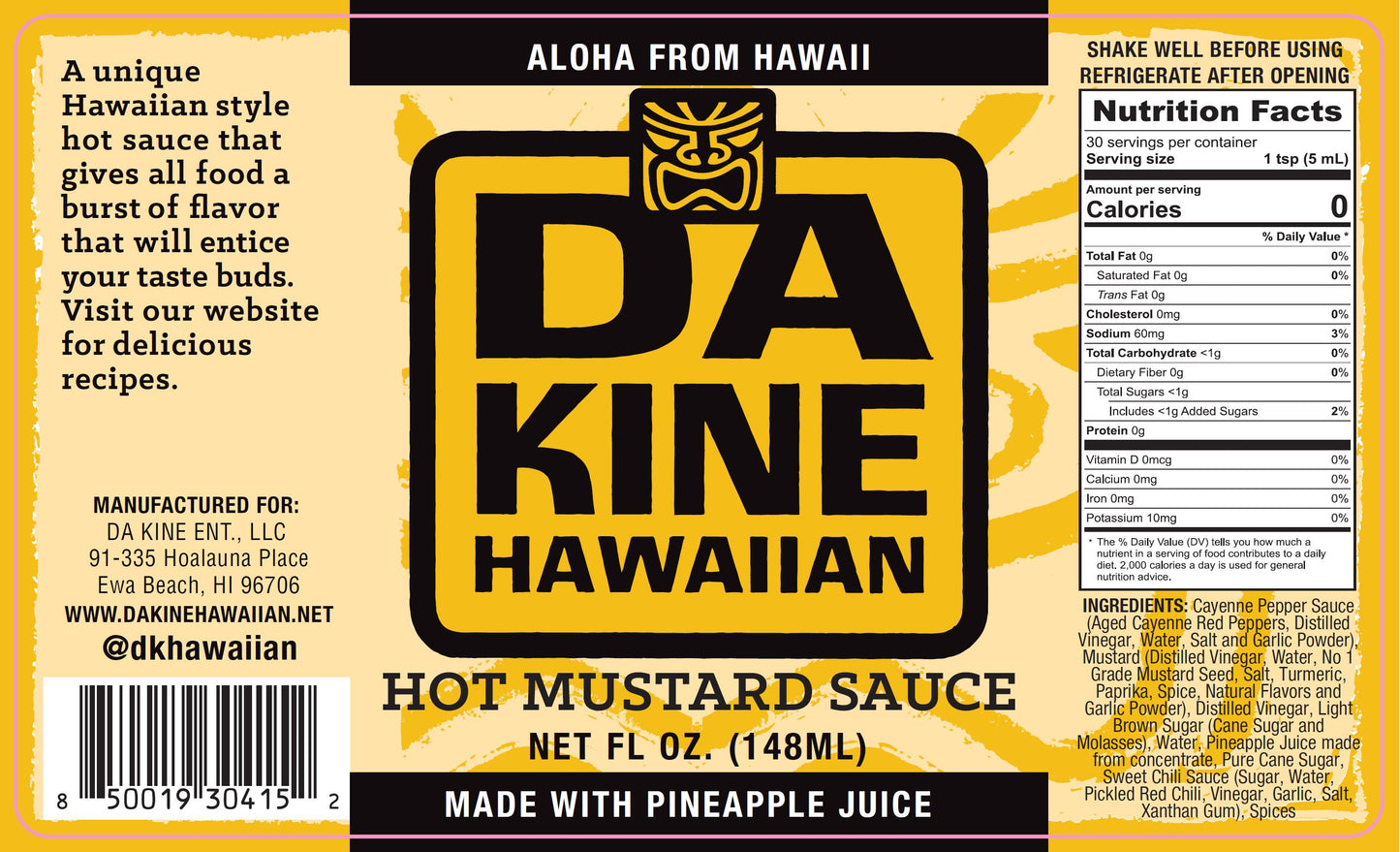 Hot Mustard Sauce