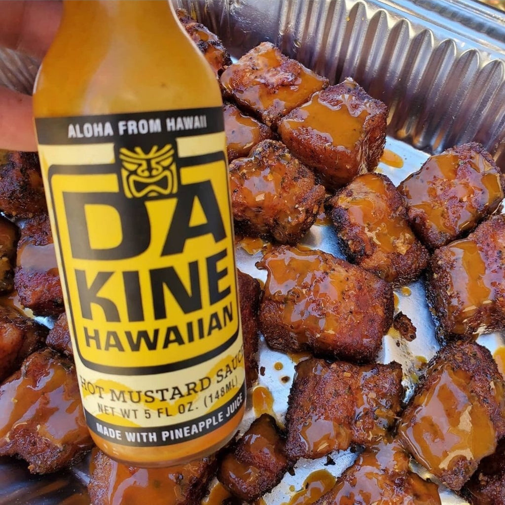 Hot Mustard Pork Belly Burnt Ends