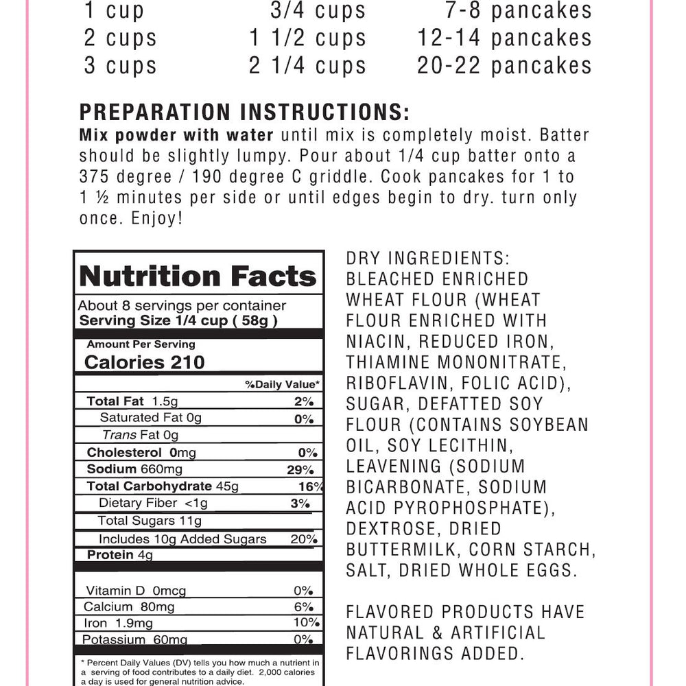 
                      
                        Buttermilk Pancake Mix
                      
                    